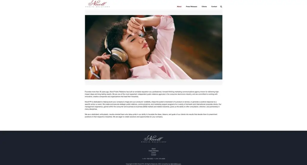 Nicoll PR website